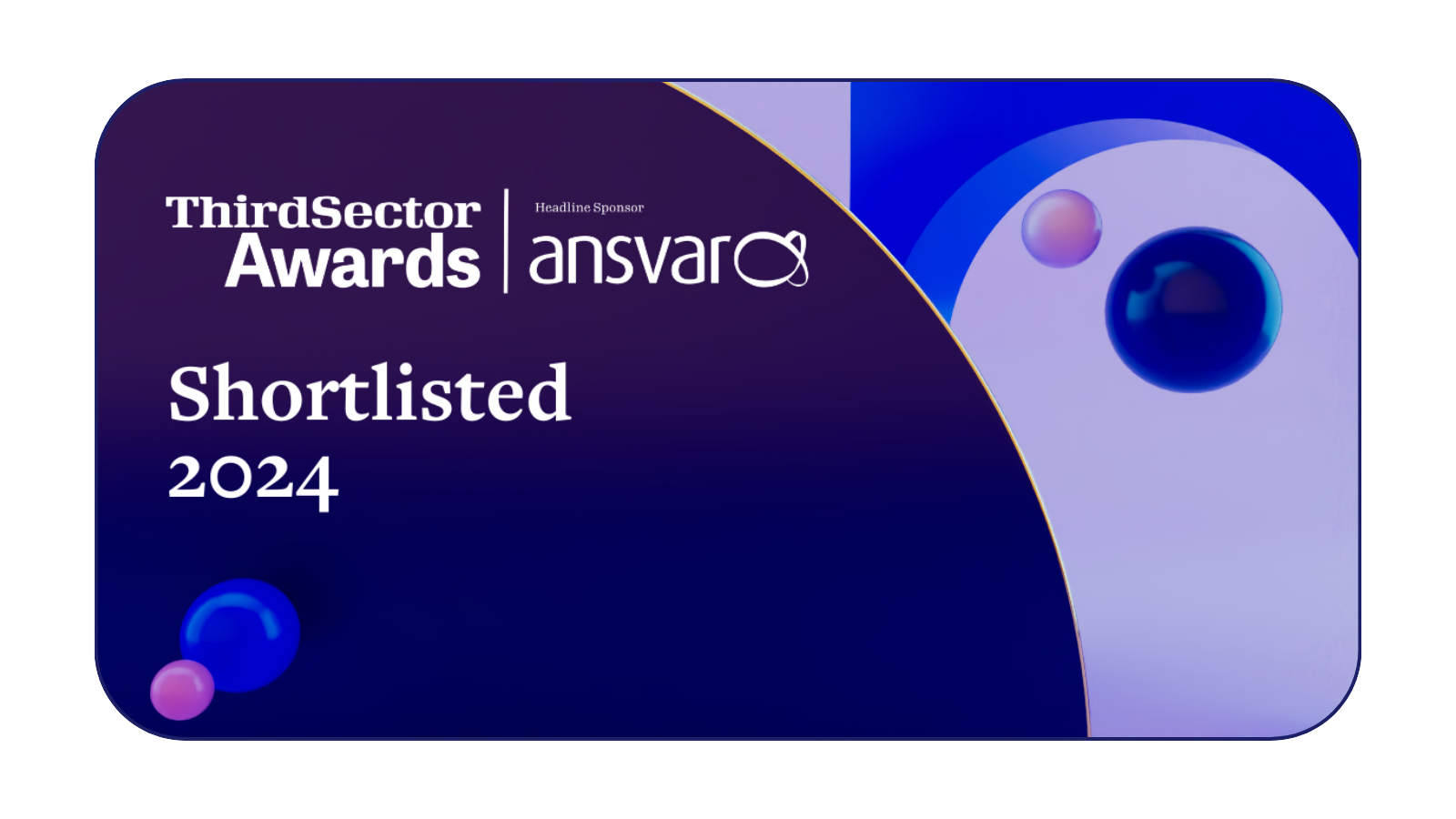 stem4 shortlisted Third Sector Awards graphic